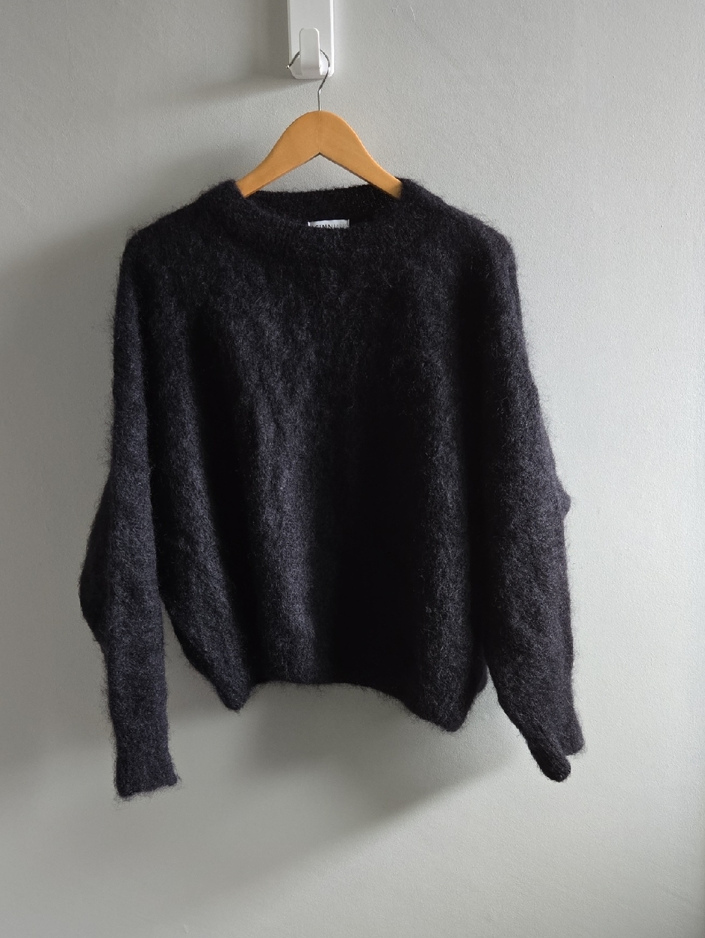 European Sinnuu Mohair Black "Darla" Sweater L/XL